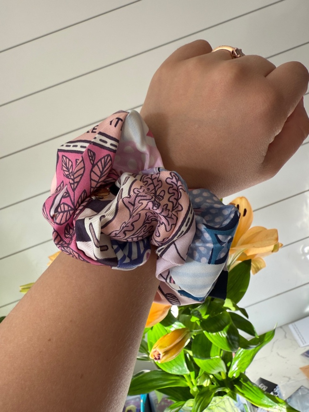 Louis Vuitton Silk Hair Oversized Scrunchie